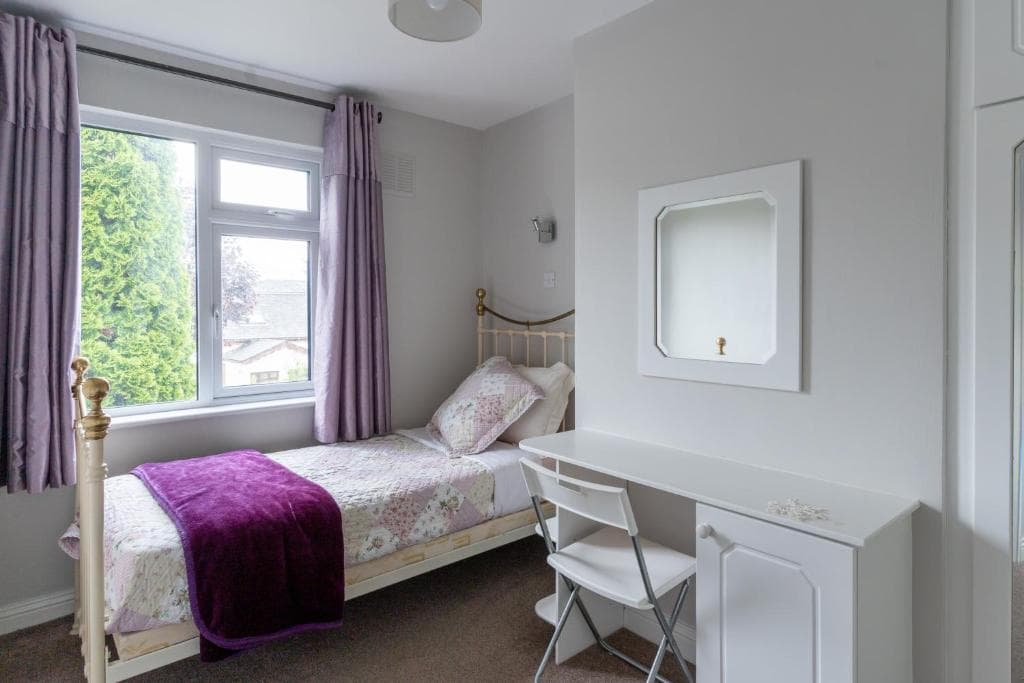 Bedroom 2 — double bed at Tully's Home Wicklow