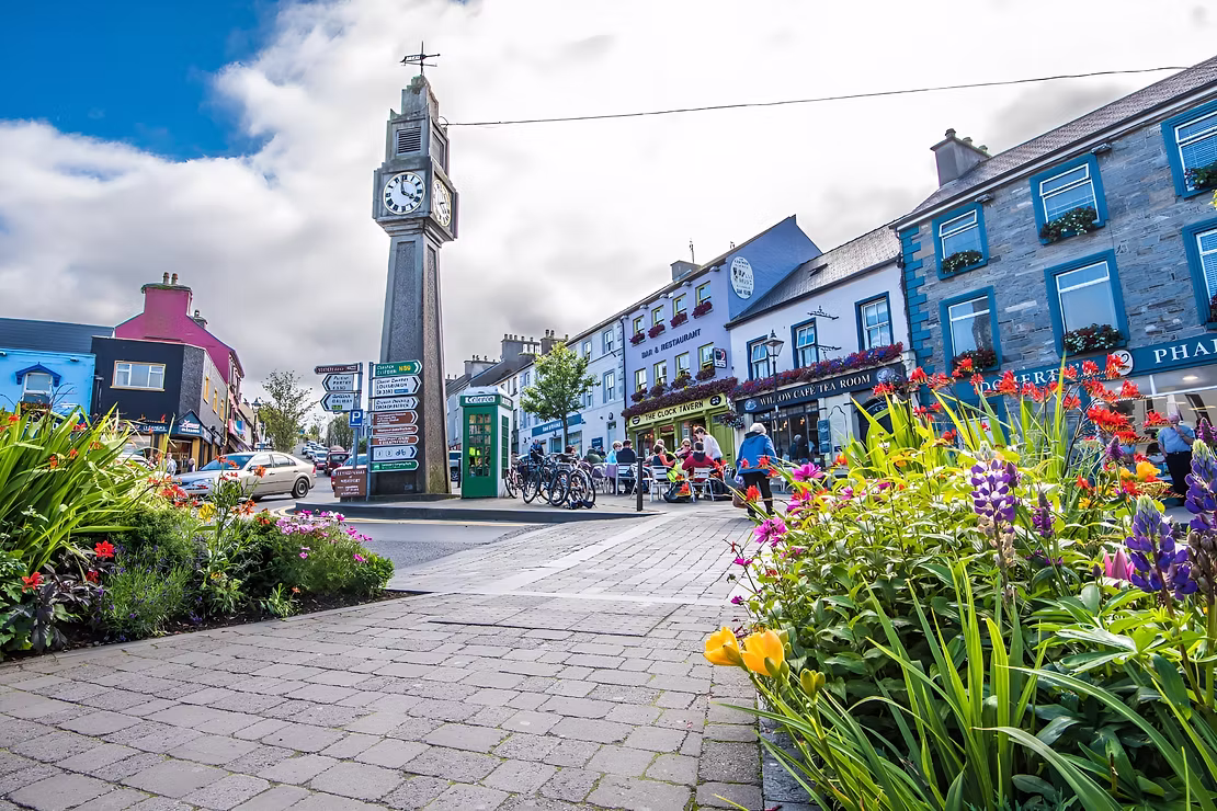 Westport town in County Mayo